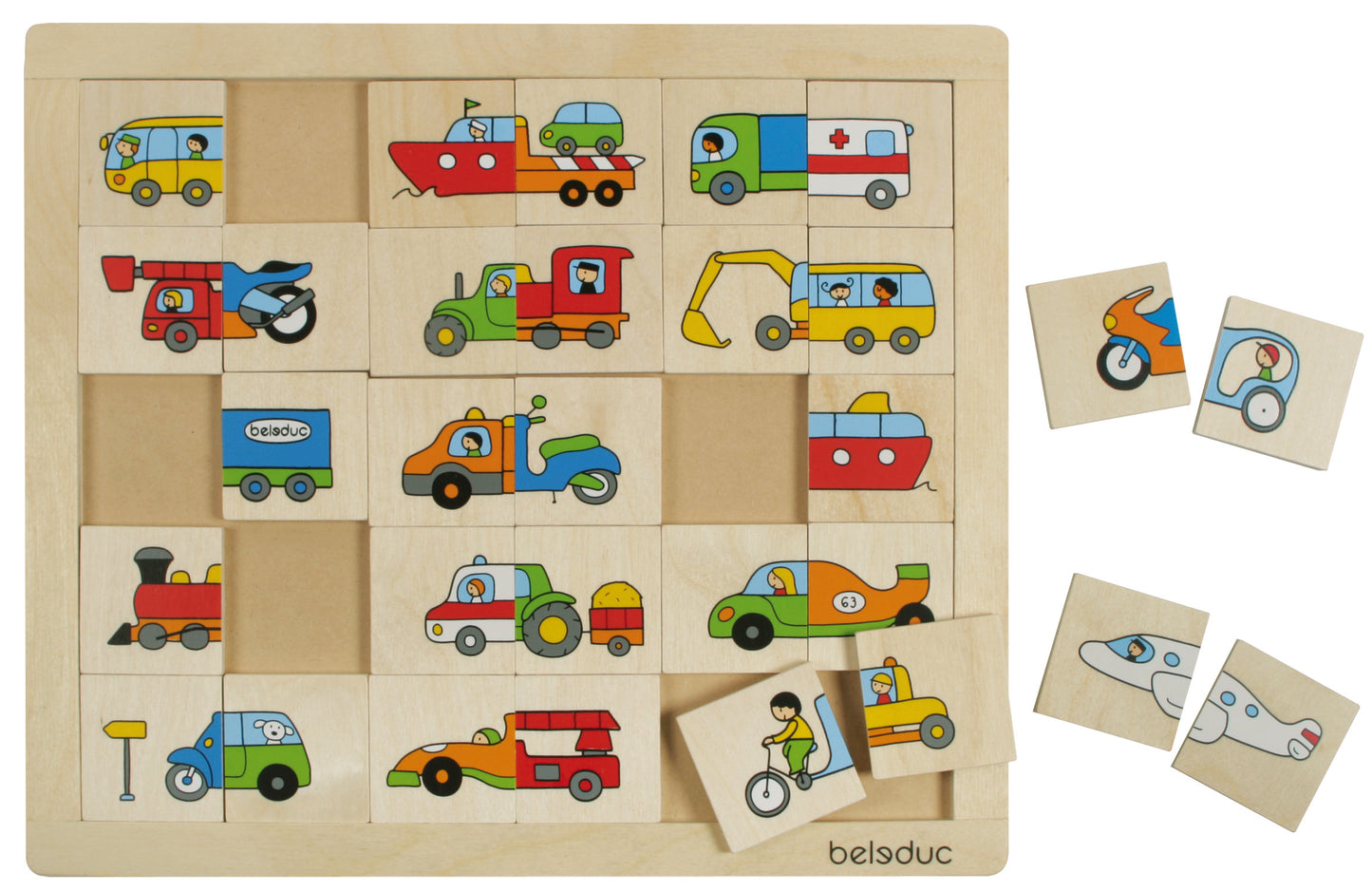 Match & Mix Puzzle - Vehicles