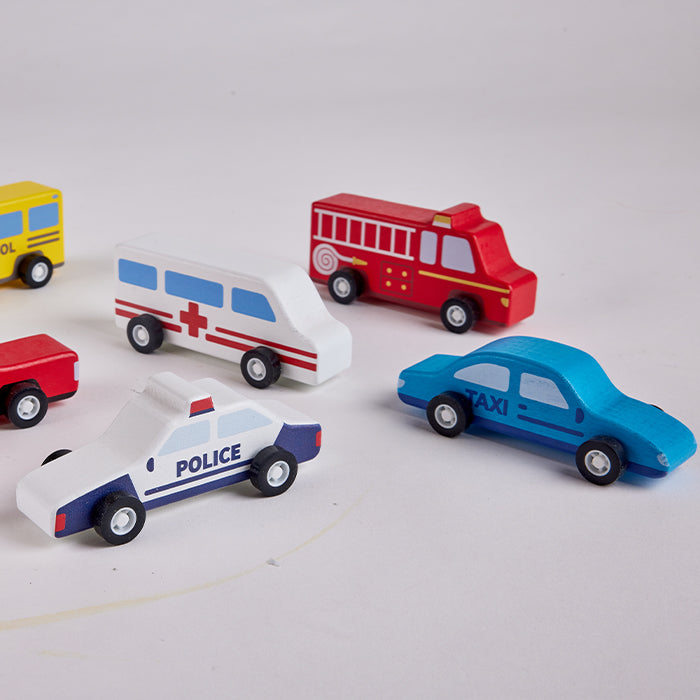 vehicle set - 6 pcs