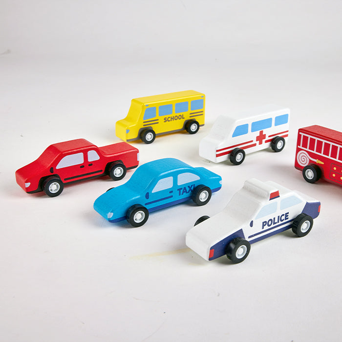 vehicle set - 6 pcs