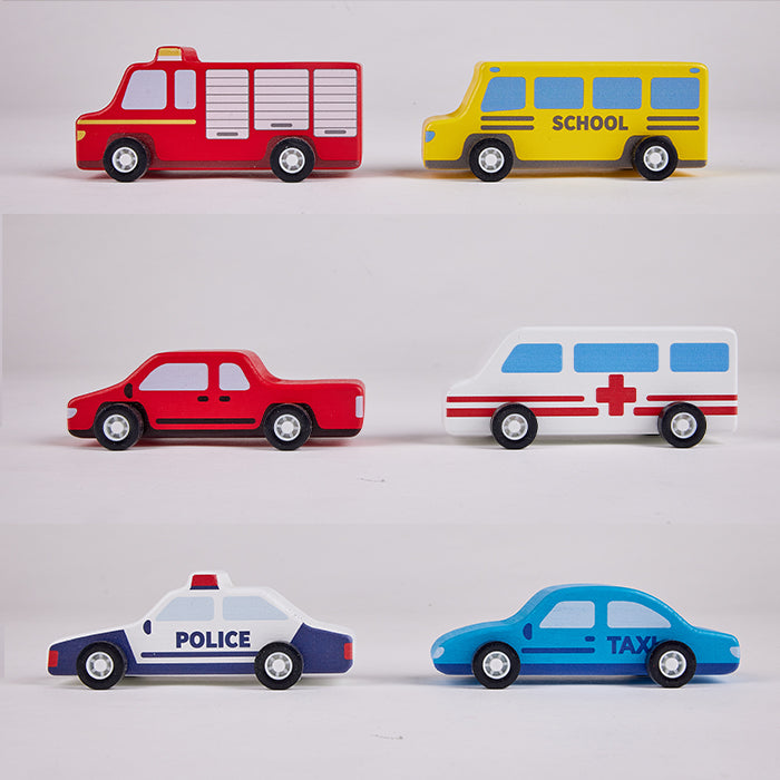 vehicle set - 6 pcs