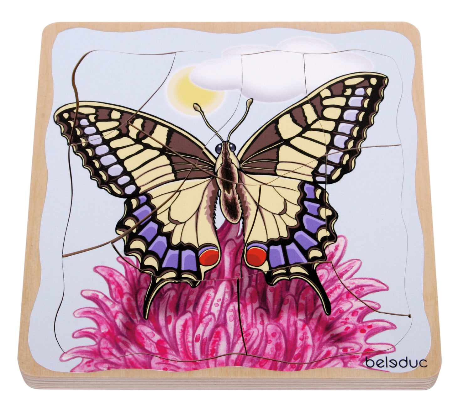 Multilayer Puzzle - Life Courses - Butterfly